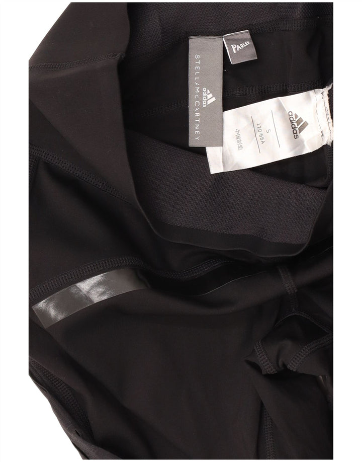 ADIDAS Ženske Stella McCartney grafičke tajice UK 8 Male crne pruge