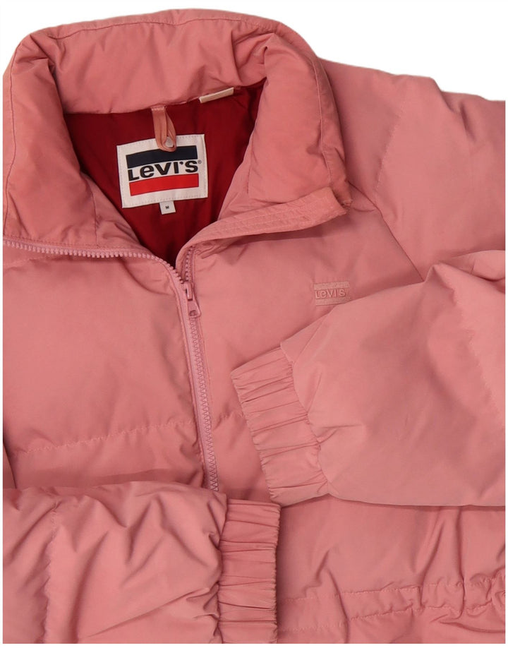 Levi's ženska podstavljena jakna UK 14 srednje ružičasti poliester