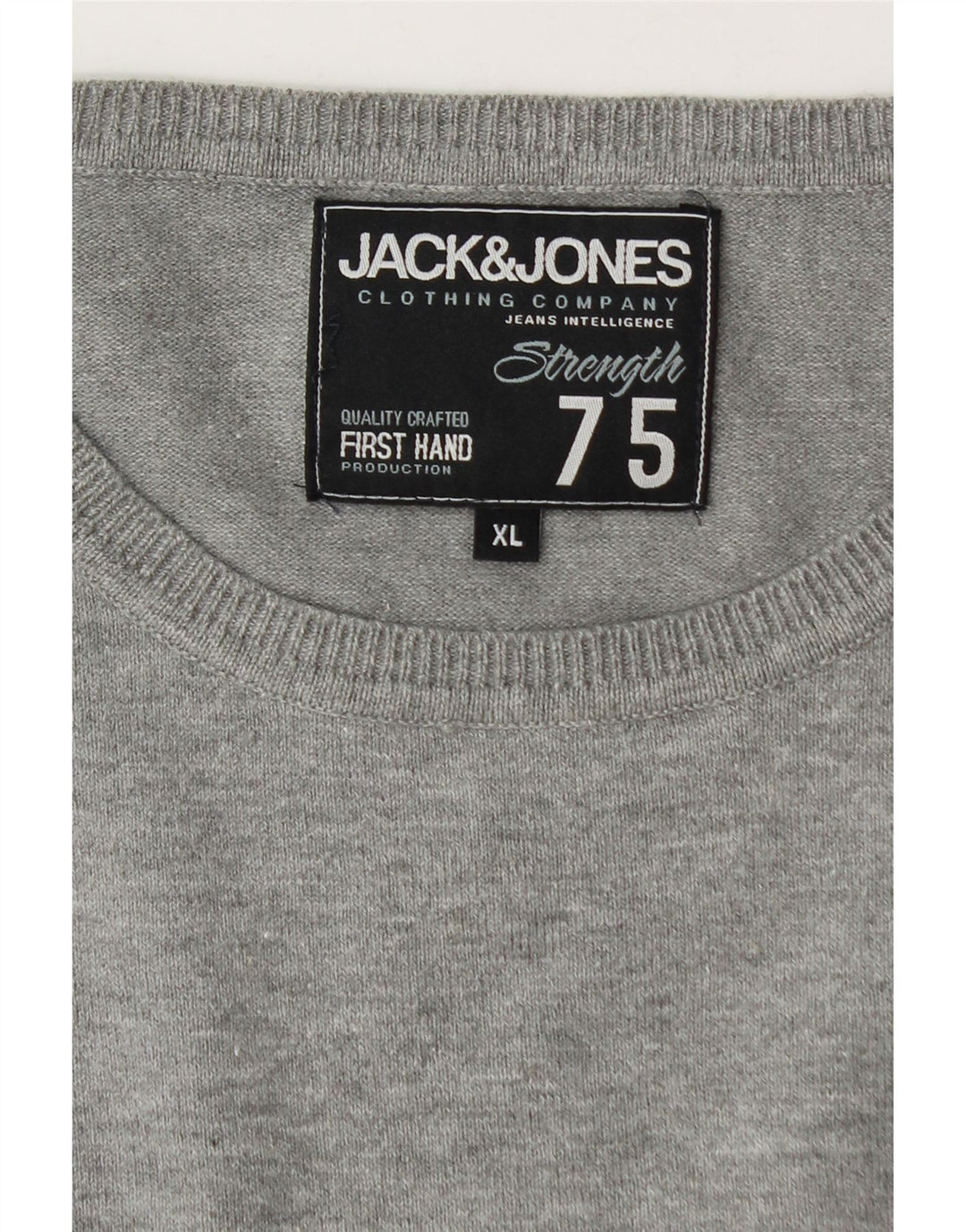 Jack & Jones muški džemper s okruglim izrezom XL sivi s pjegama