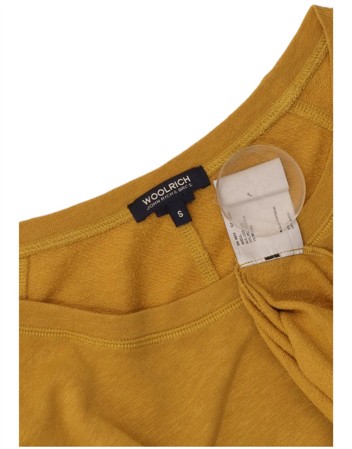 Woolrich ženska prevelika majica dugih rukava UK 10, mali žuti pamuk