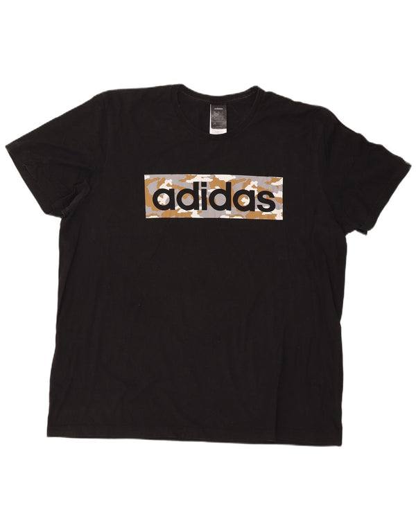 ADIDAS muška majica s grafičkim motivima 2XL crni pamuk