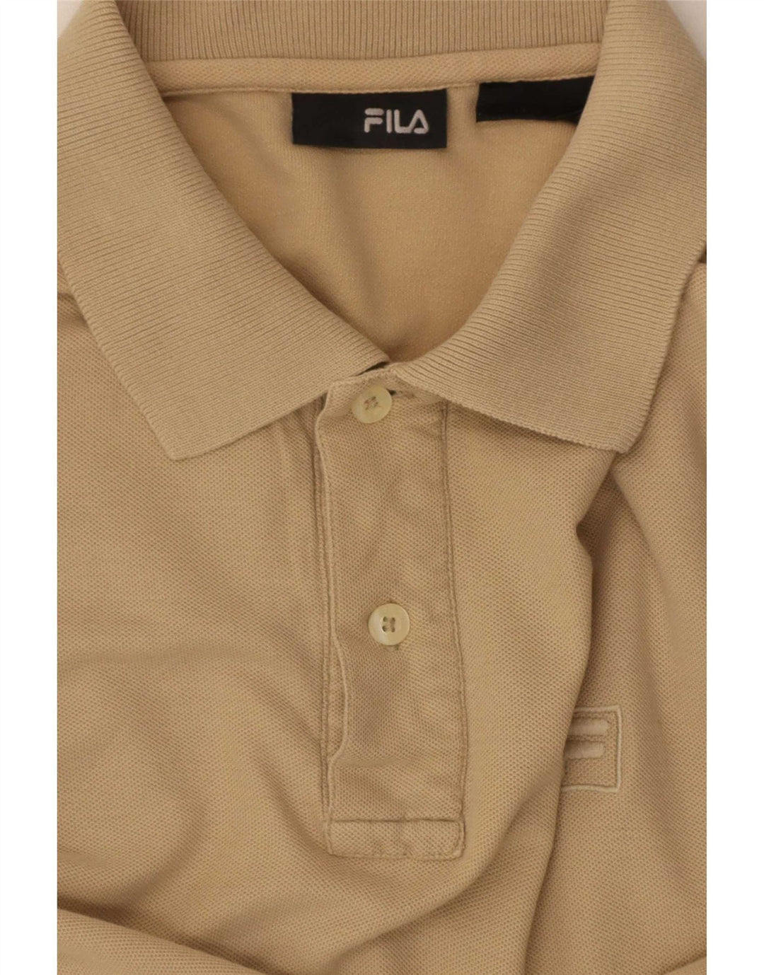 Fila muška polo majica kratkih rukava srednjeg kroja srednje bež boje
