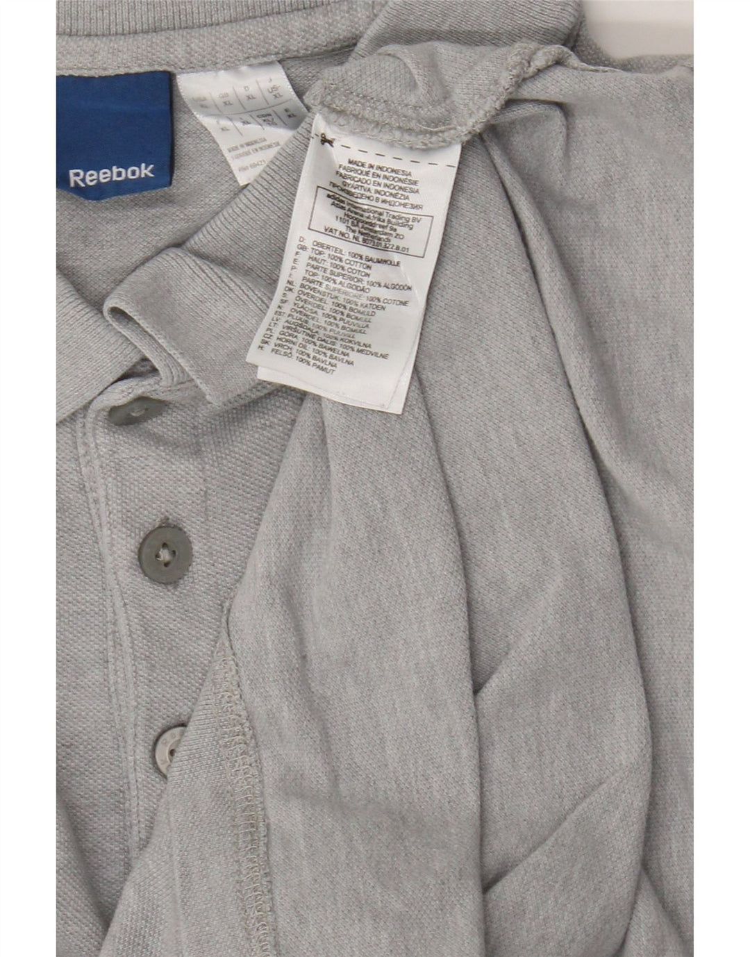 Reebok muška polo majica XL sivi flekasti pamuk