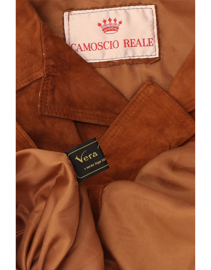 Vintage Mens UK 38 srednje bež koža
