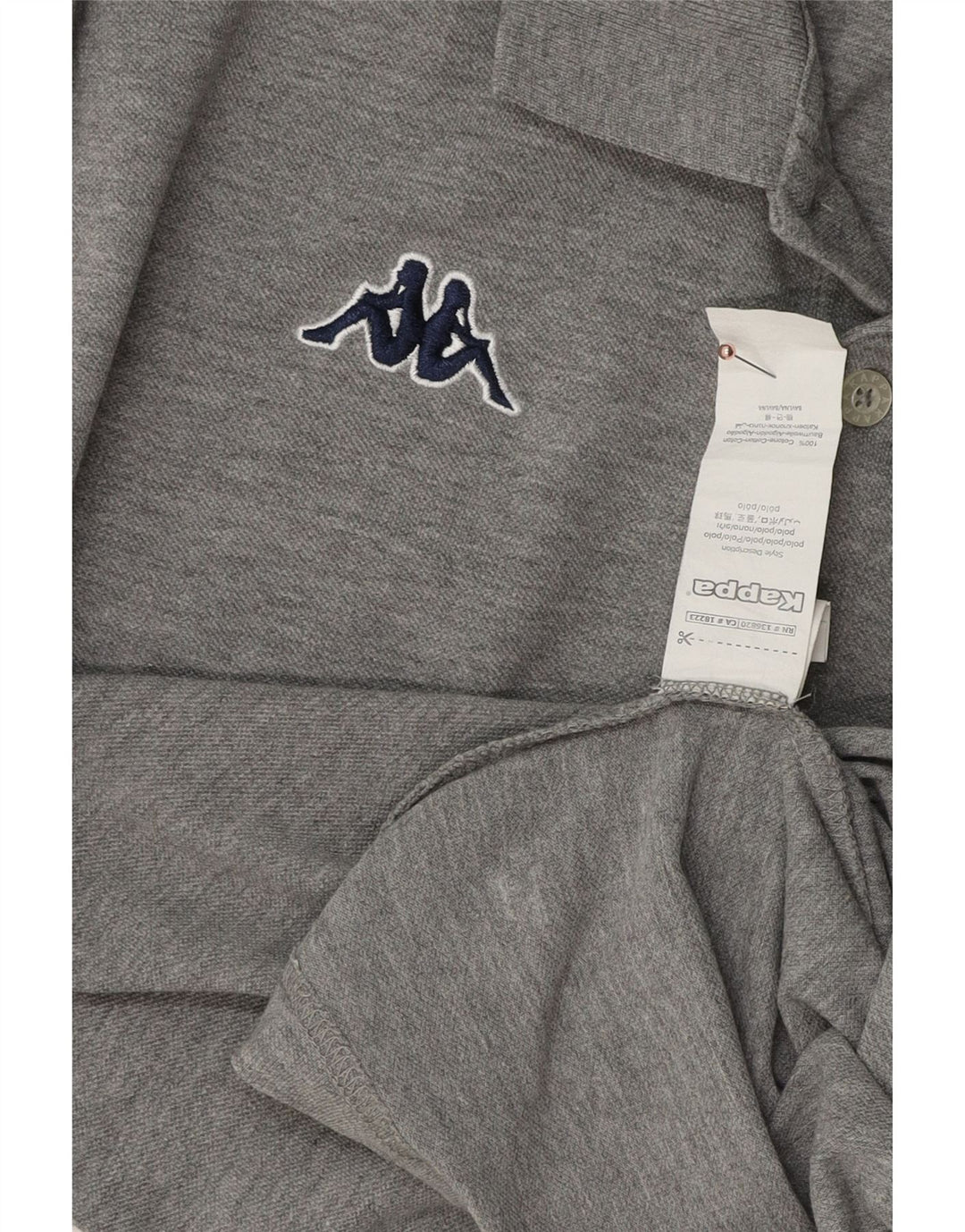 KAPPA muška polo majica srednje sivi pamuk