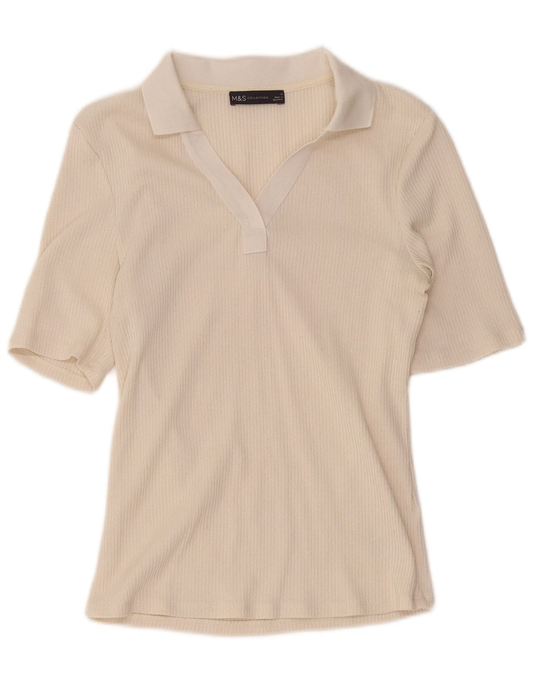 Marks & Spencer ženska polo majica UK 12 srednje bež poliester