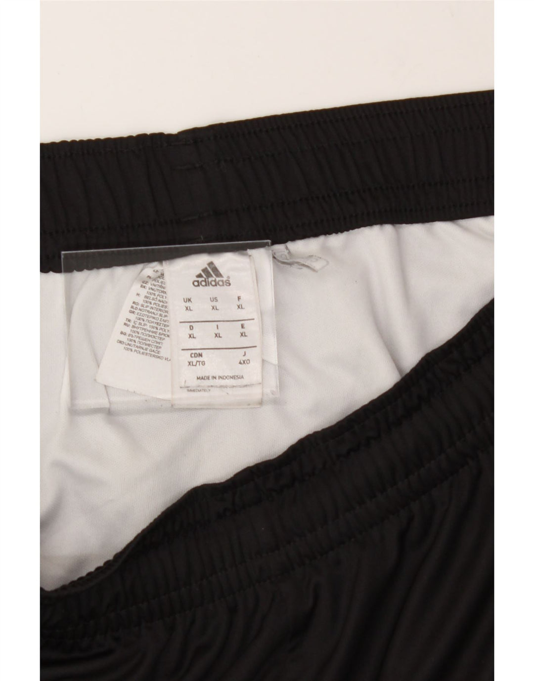 ADIDAS Mens Sport Shorts XL Black Colourblock Polyester Vintage Adidas and Second-Hand Adidas from Messina Hembry 