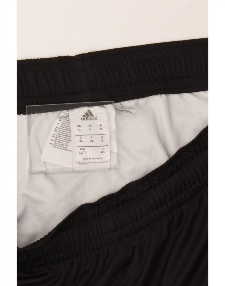 ADIDAS Mens Sport Shorts XL Black Colourblock Polyester Vintage Adidas and Second-Hand Adidas from Messina Hembry 