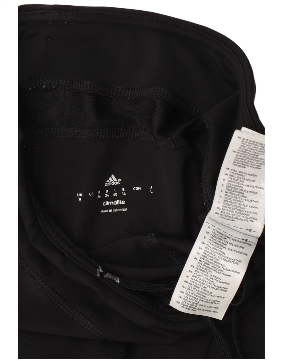 Adidas ženske Climalite Capri tajice UK 8 male crne poliesterske