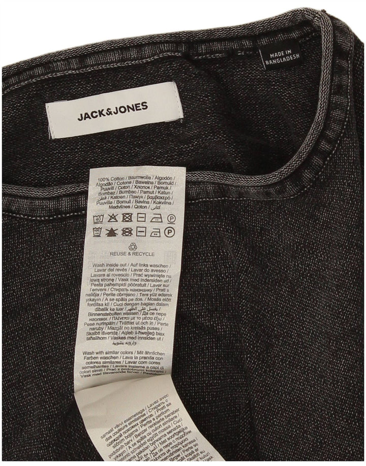 Jack & Jones muška majica dugih rukava, srednje sivi pamuk