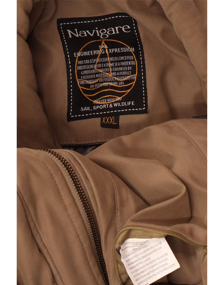 Navigare muška pomoćna jakna UK 46 3XL smeđi poliester