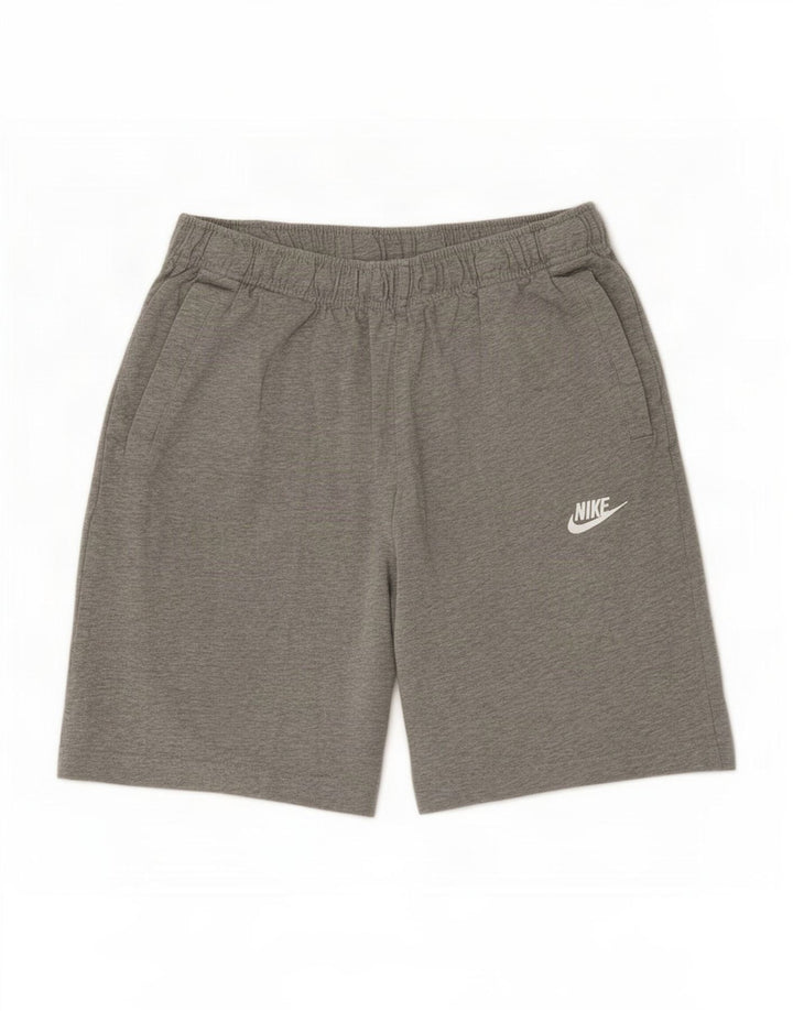 Nike muške sportske kratke hlače srednje sive boje od pamuka