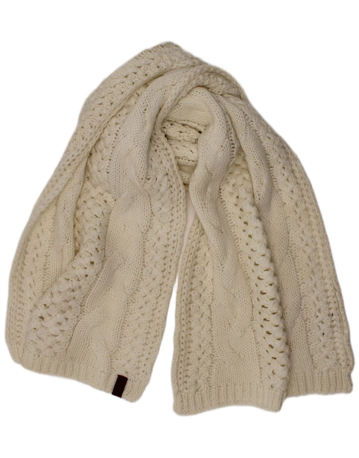 Superdry ženski pleteni pravokutni šal jedne veličine od bijelih akrila