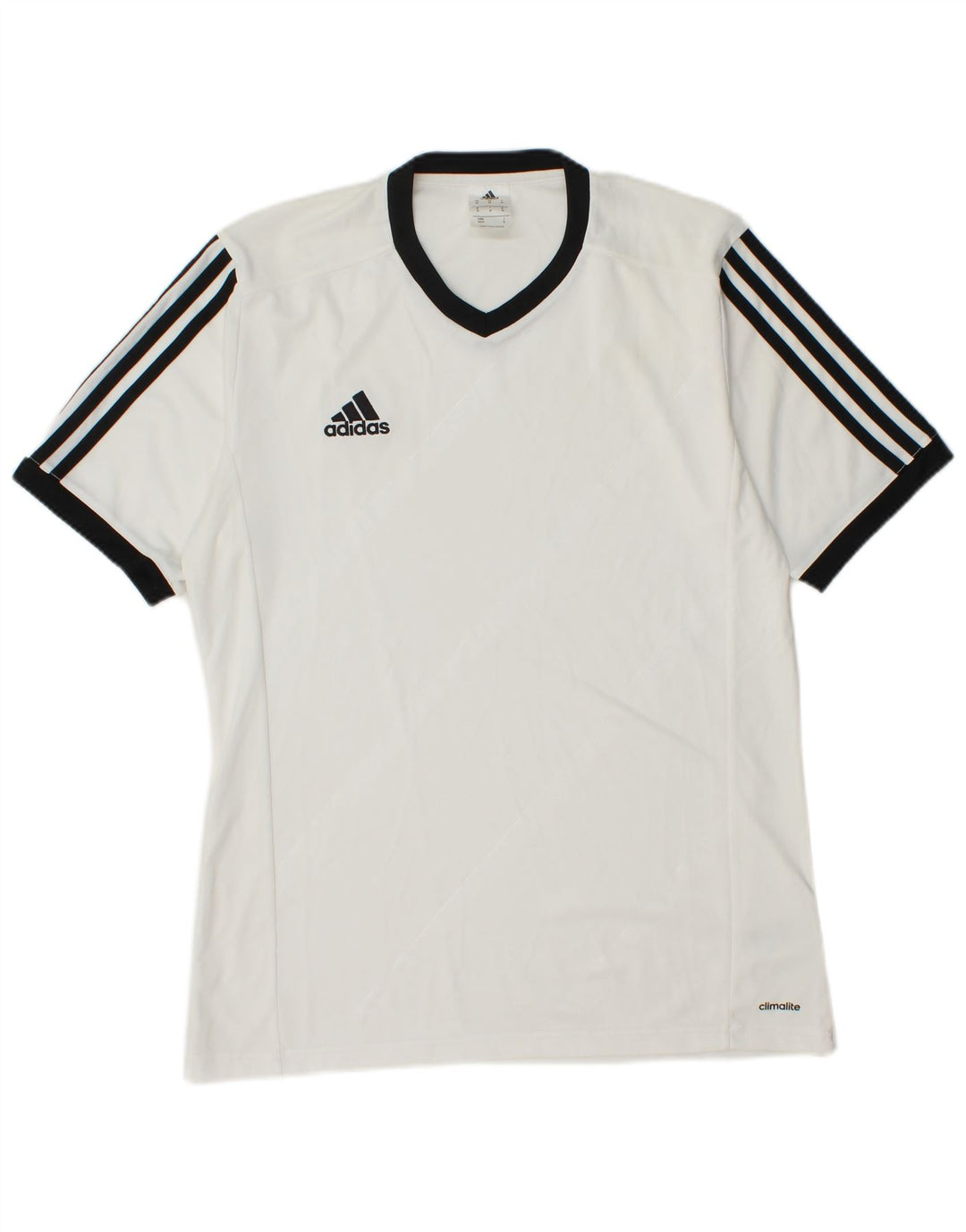 ADIDAS Mens Climalite T-Shirt Top Medium White Polyester