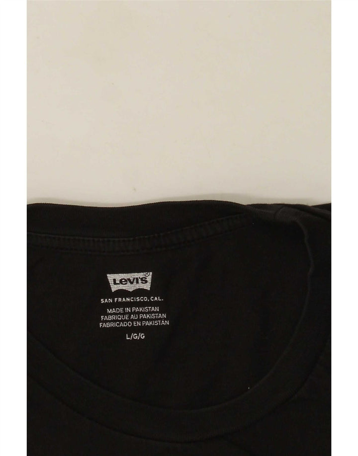 Levi's muška velika crna majica s grafičkim motivima