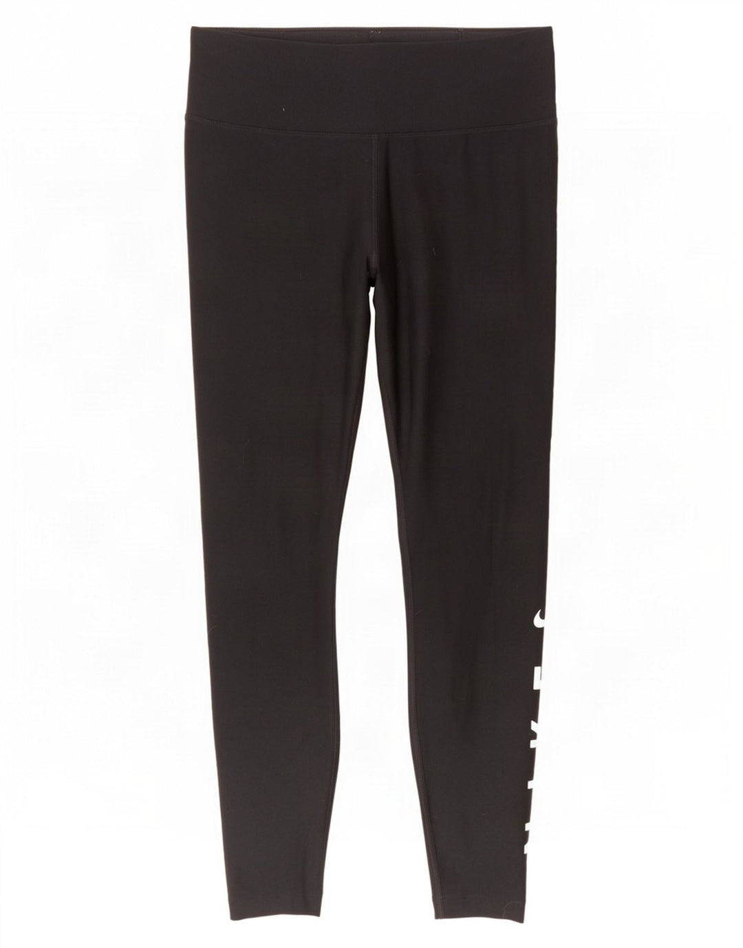 Nike Ženske Dri Fit Graphic Leggings UK 14 Srednje crni poliester