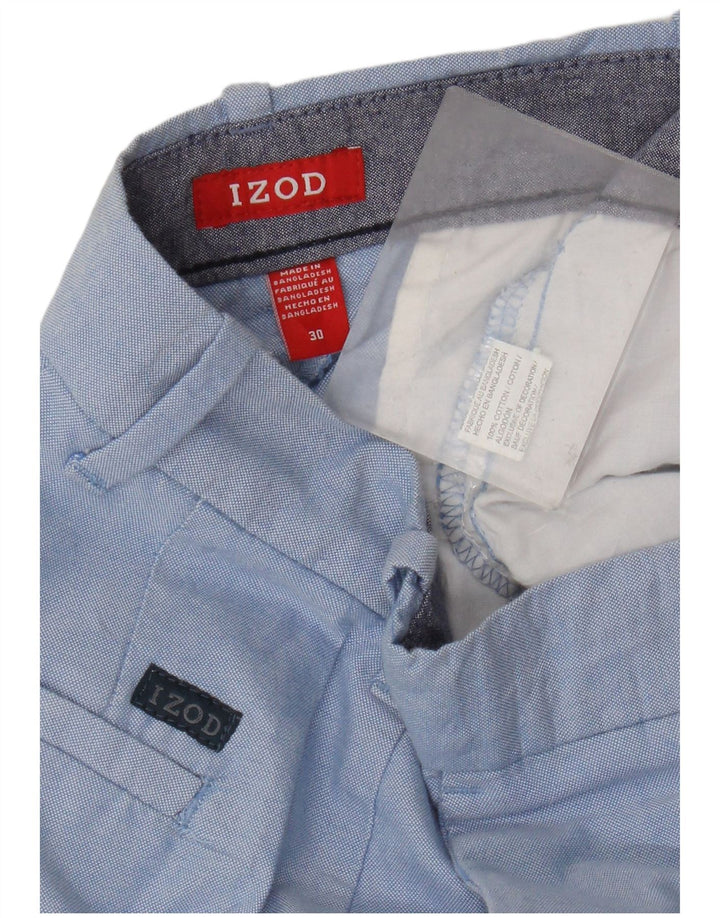 Izod muške chino kratke hlače W30 srednje plavi pamuk