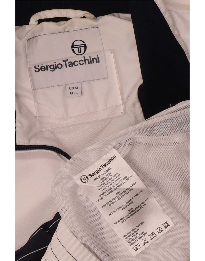 Gornja jakna muške trenirke Sergio Tacchini srednje bijele boje