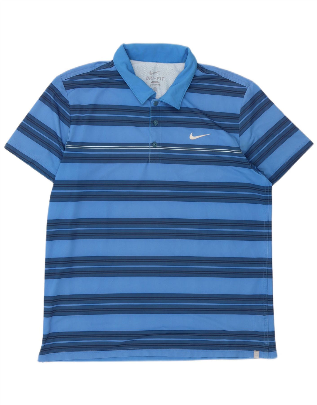 Nike muška Dri Fit polo majica s velikim plavim prugama od poliestera