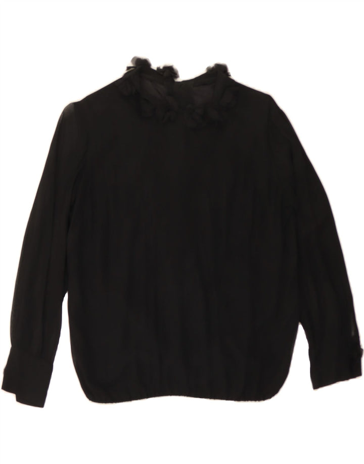 VINTAGE Womens Blouse Top UK 10 Small Black Vintage Vintage and Second-Hand Vintage from Messina Hembry 