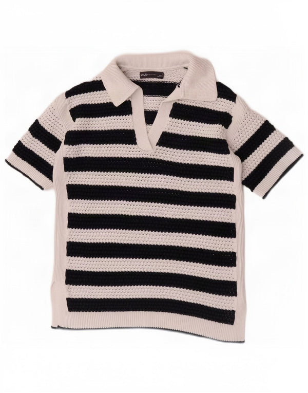 Marks & Spencer ženski pulover s polo izrezom kratkih rukava UK 10 Small Na
