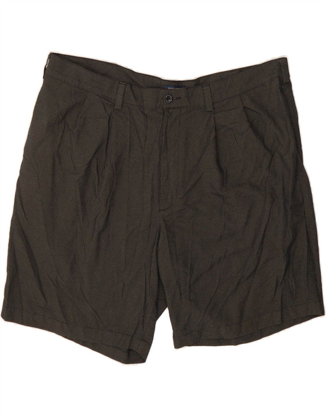 DOCKERS Mens Pegged Casual Shorts W40 XL Grey Check Rayon Vintage Dockers and Second-Hand Dockers from Messina Hembry 
