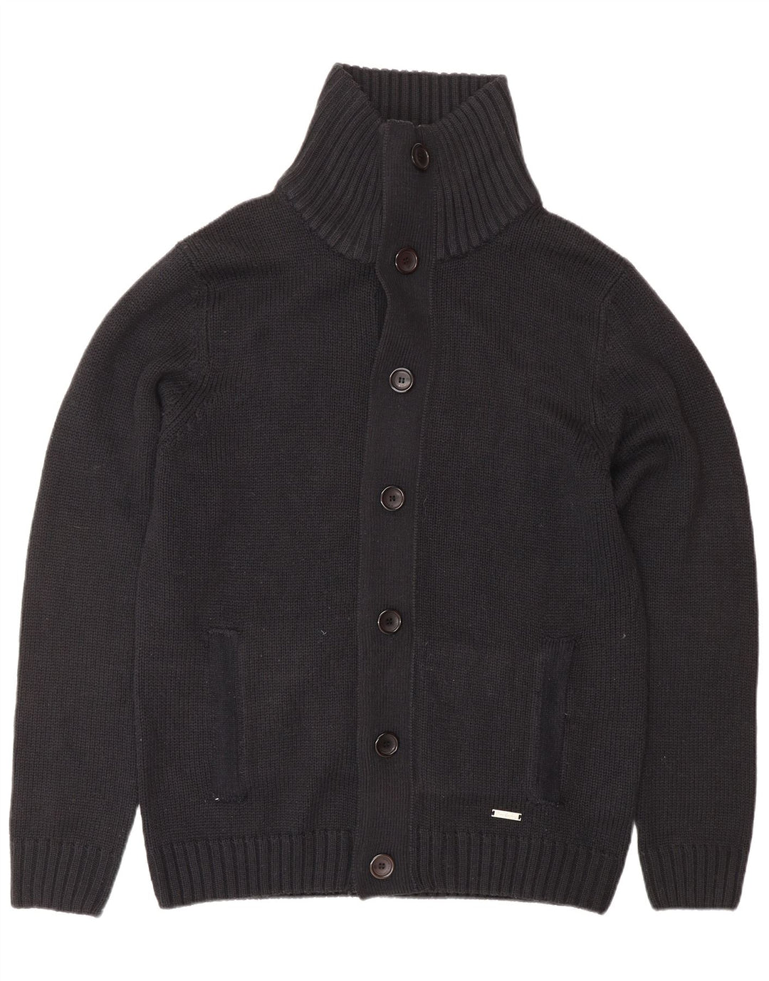 PIERRE CARDIN Muški kardigan pulover Veliki tamnoplavi akril