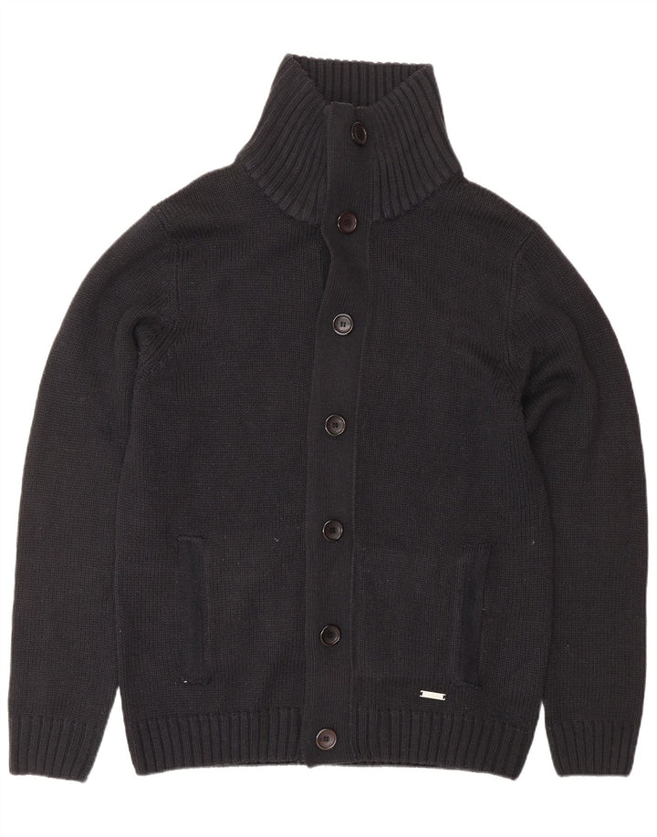 PIERRE CARDIN Muški kardigan pulover Veliki tamnoplavi akril