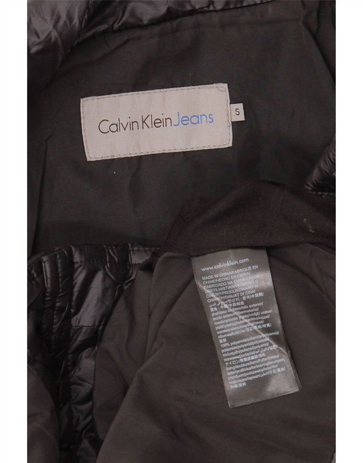 Calvin Klein Jeans ženska prevelika podstavljena jakna UK 10 Mala crna