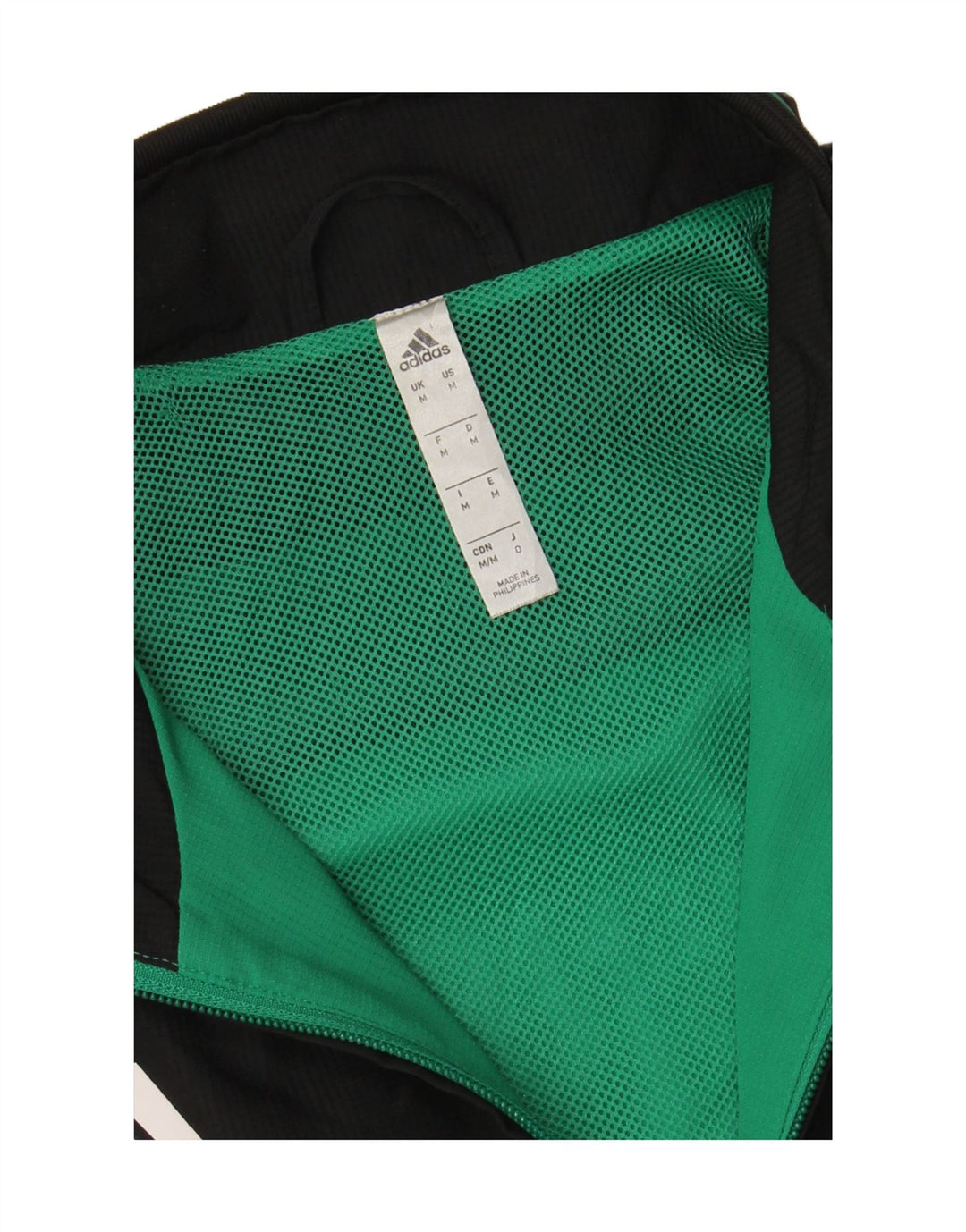 ADIDAS Mens Climalite Tracksuit Top Jacket Medium Green Colourblock