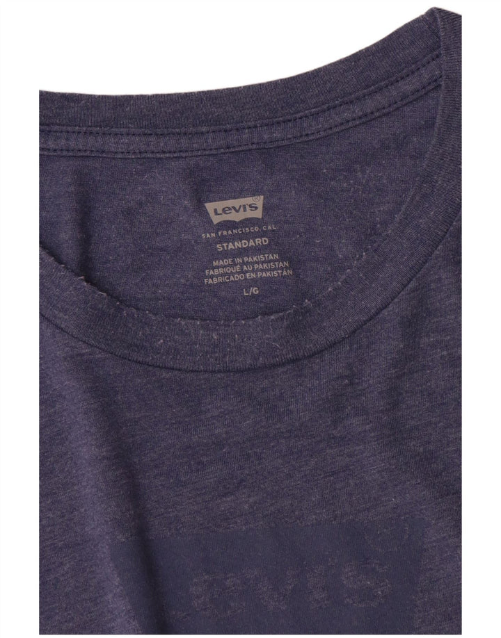 Levi's standardna velika plava majica kratkih rukava s grafičkim motivima