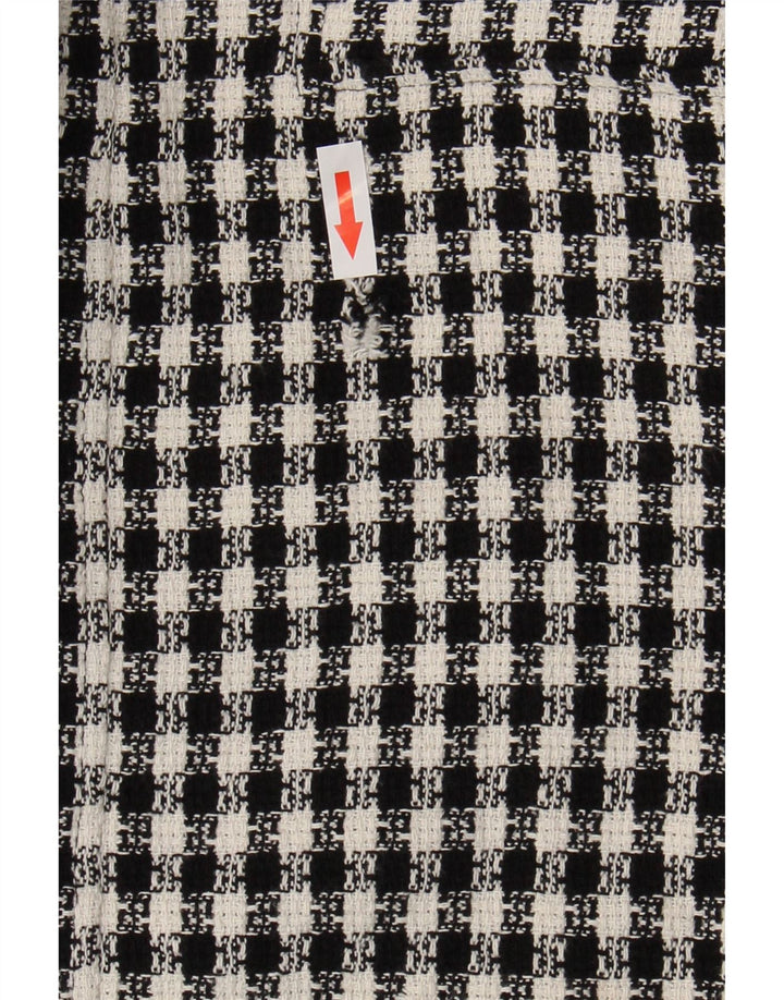 Zara ženska mini suknja mala W26 crni karirani pamuk