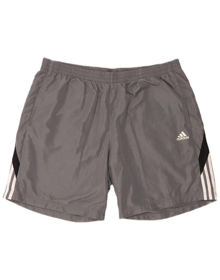 Adidas muške sportske kratke hlače 2XL sivi Colourblock poliester