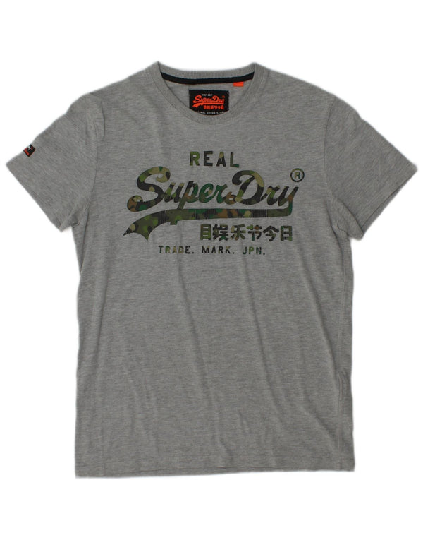 SUPERDRY muška grafička majica kratkih rukava srednje sivi pamuk