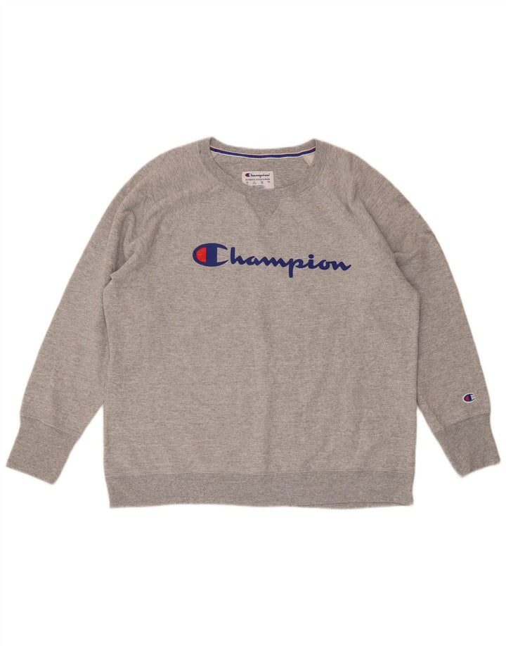 Champion muška majica s grafičkim motivima XL sivi poliester