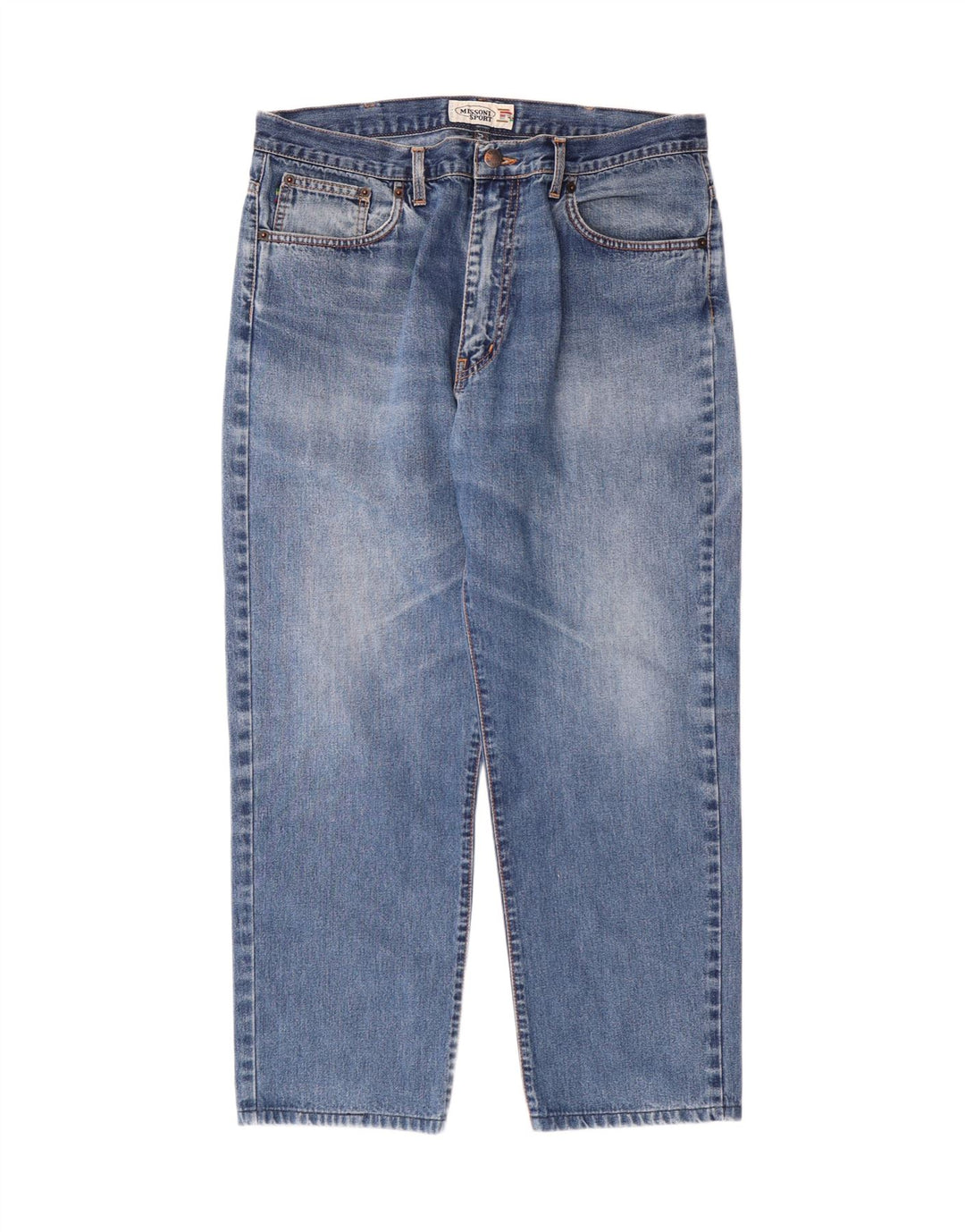 MISSONI SPORT Muške skraćene traperice IT 52 XL W36 L26 Plavi pamuk