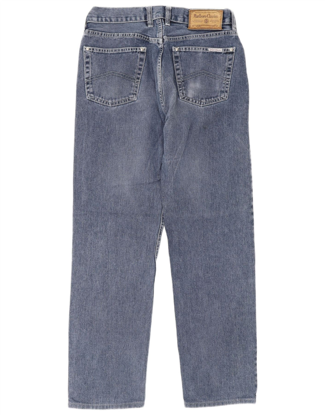 Marlboro Classics Mens Straight Jeans W32 L30 Plavi pamuk