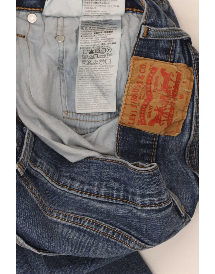 Levi's muške ravne traperice W31 L30 plavi pamuk