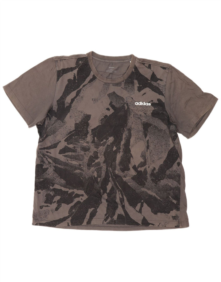ADIDAS muška majica s apstraktnim uzorkom XL siva