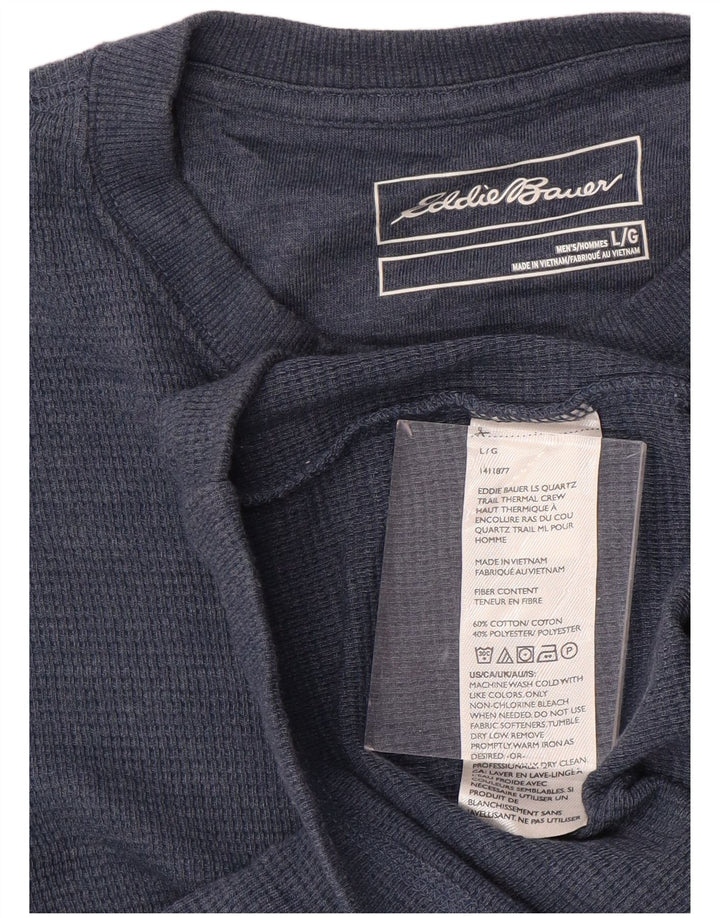 EDDIE BAUER Muška majica dugih rukava, veliki plavi pamuk