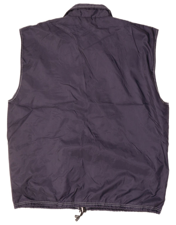 Vintage muška jakna UK 40 velika tamnoplava geometrijska najlon