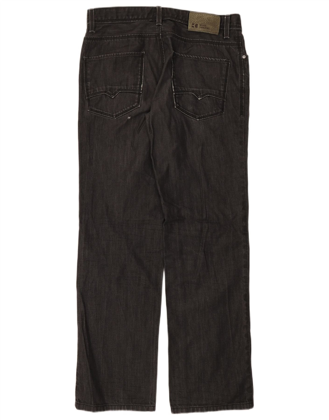 HUGO BOSS Ženske ravne traperice W33 L32 Sivi pamuk