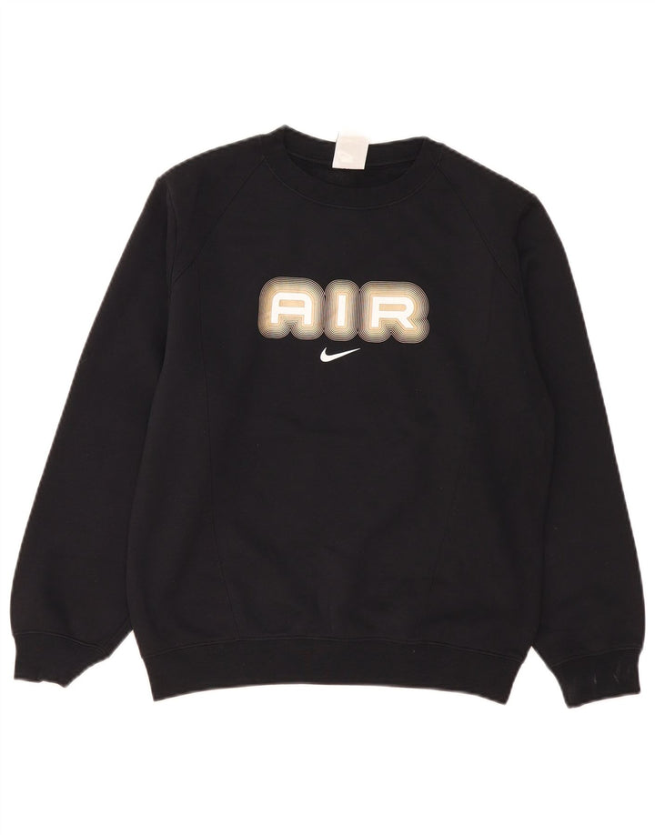 Nike Boys Air Graphic Sweatshirt džemper 12-13 godina veliki crni poliester