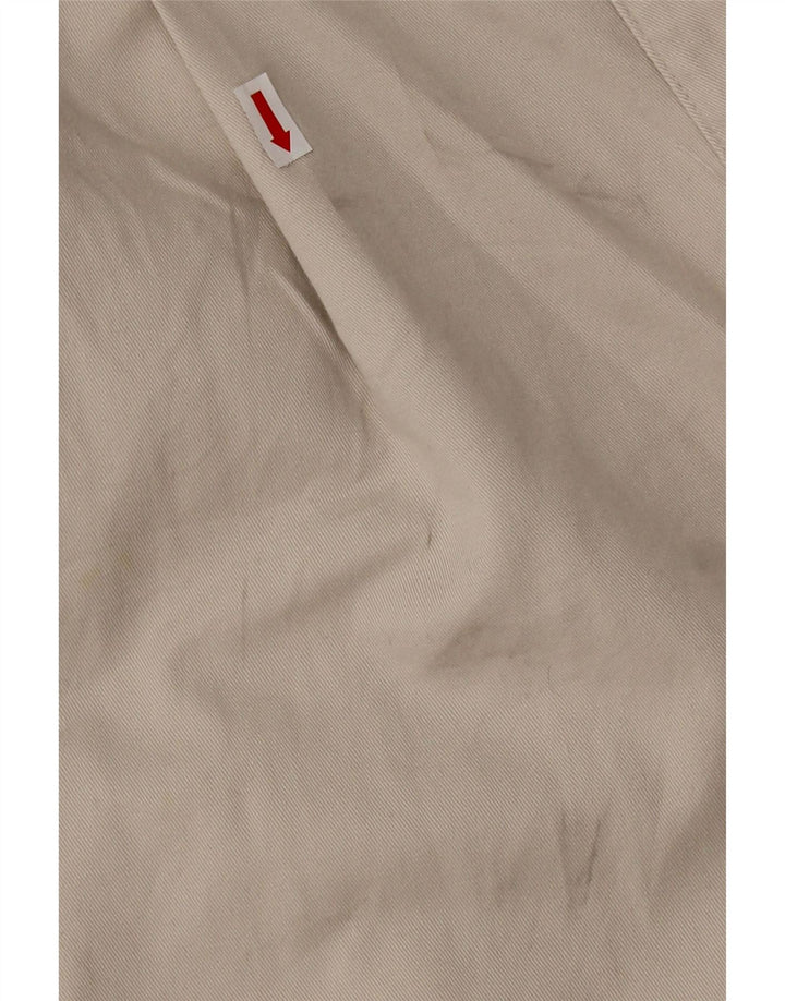 DOCKERS Muške kratke chino hlače s štipaljkama Stain Defender W38 XL sivi pamuk