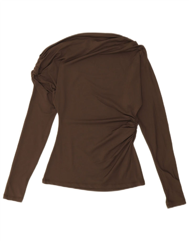Zara ženska majica s otvorenim ramenima UK 8 Small Brown
