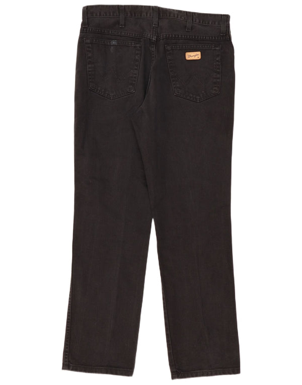 WRANGLER Muške ravni traperice Texas W36 L32 crni pamuk