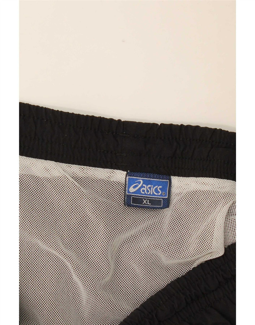 Asics muške kratke sportske hlače XL s grafikom od crnog poliamida