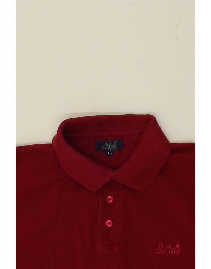BEST COMPANY Mens Polo Shirt Medium Red Cotton Vintage Best Company and Second-Hand Best Company from Messina Hembry 