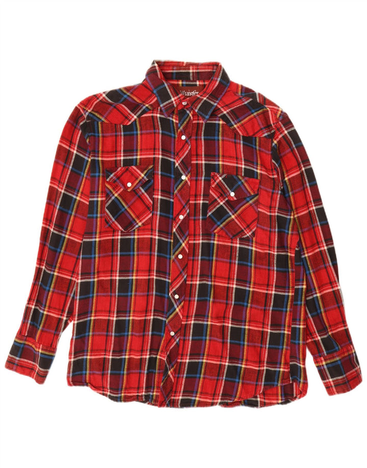 Wrangler muška vestern flanelska majica velikih crvenih kariranih karira