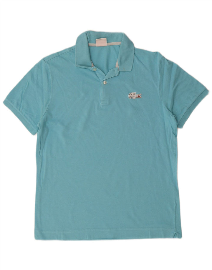 LACOSTE muška polo majica veličine 4 srednje plavi pamuk